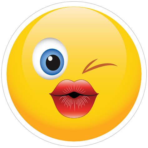 blowing a kiss emoticon
