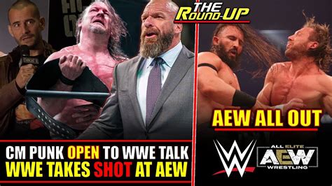 Wwe Takes Shot At Aew All Out Main Event Aew Botch And Cm Punk Open To
