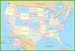 USA political map - Ontheworldmap.com