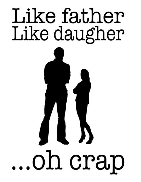 Like Father Like Daughter Svg Fathers Day Etsy