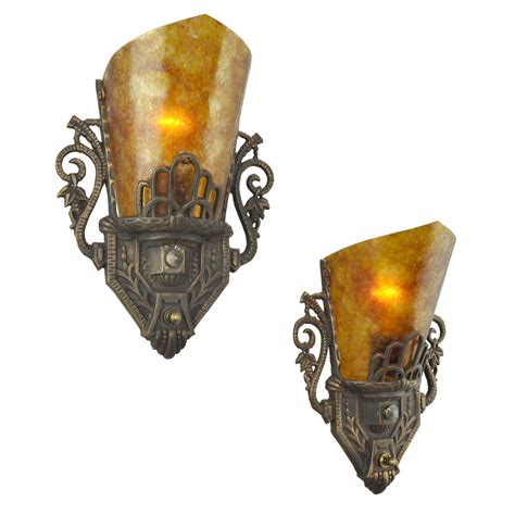 4.6 out of 5 stars 1,621. Art Deco Style Pair of Antique Original Restored Wall Sconces with Mica Shades (ANT-446) For ...