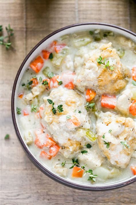 Crock Pot Chicken And Dumplings Recipe Wellplated Com