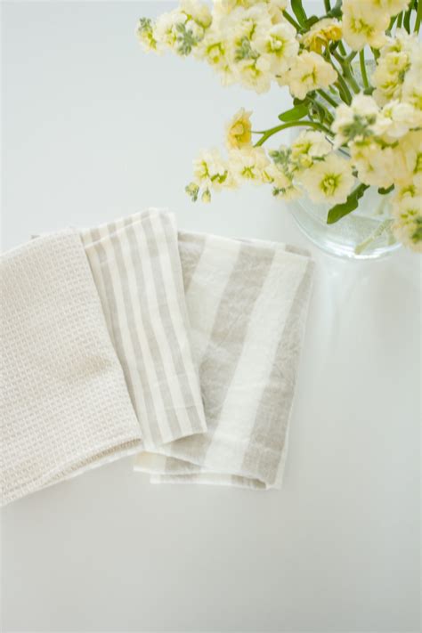 Farmhouse Style Diy Linen Dish Towel Making It In The Mountains