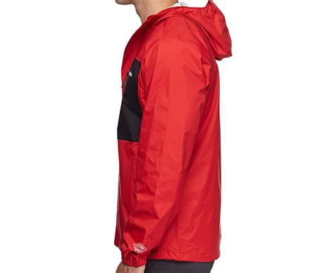 Columbia Mens Sleeker Shell Rain Jacket Red Sparkblack Nz