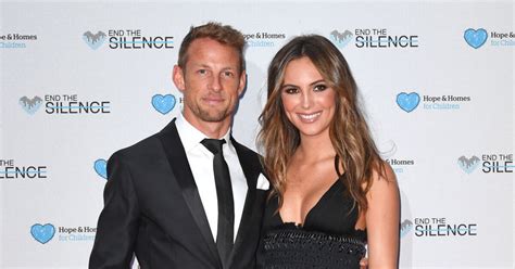 Jenson Button Bient T Papa Sa Fianc E Brittny Ward Attend Leur E