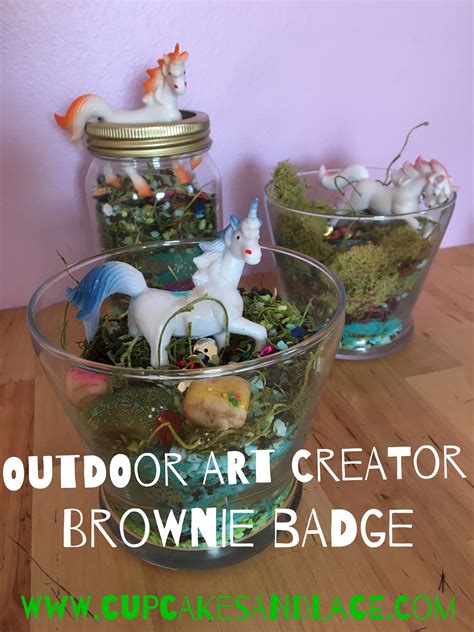 Brownie snacks badge activity plan 1 badge purpose: Girl Scout Brownie Outdoor Art Creator Badge Craft Project ...