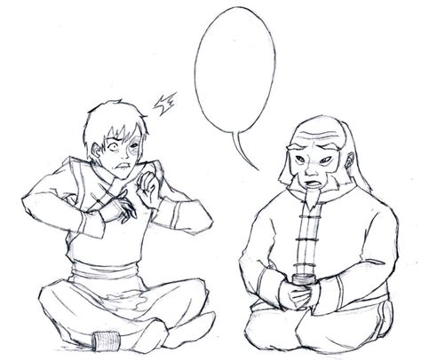Zuko And Iroh Preview No Coloring Please By Blooming Pinguicula On