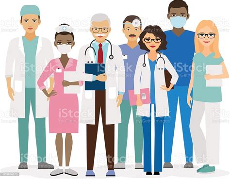 Medical Team Vector Illustration Stock Illustration Download Image