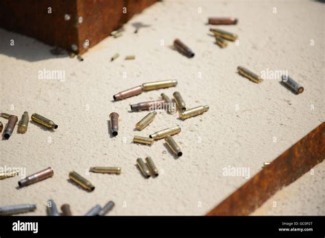 Bullets Spent Cases On Sand Hi Res Stock Photography And Images Alamy