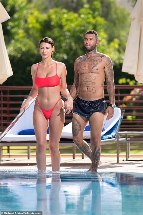 jermaine pennant s wife alice goodwin dons red bikini daily mail online