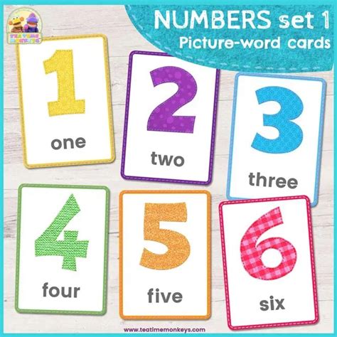 Number Flashcards 1 50 Numbers Flashcards 1 20 The Teaching Aunt