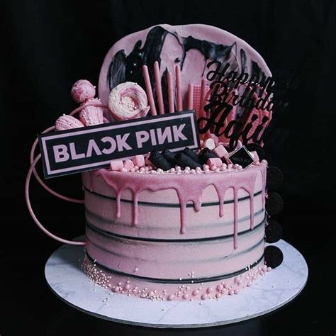 Blackpink Birthday Cake Birthday Party Kpop Pretty Birthday Cakes