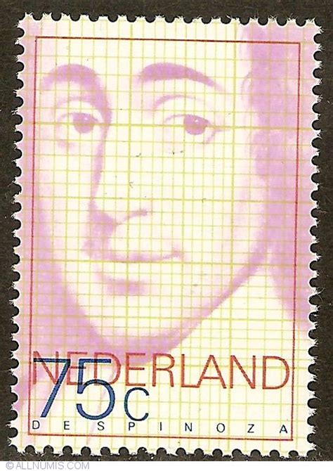 75 Cent 1977 Baruch De Spinoza Personality Netherlands Stamp 10486