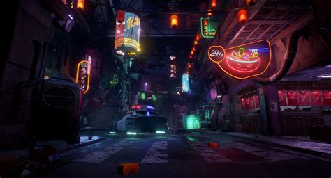 Cyberpunk Alley Game Environment Reel 2017 By Brandon Woodsford