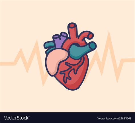 Heart Care Logo Healthcare And Medical Concept Vector Image