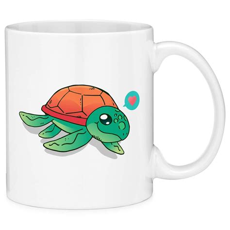Mugvana Cute Turtle Heart Coffee Mug Cup Fun Novelty Gifts Walmart