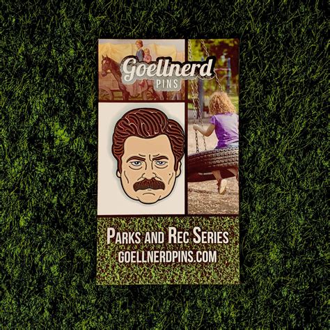 Ron Swanson Enamel Pin Parks And Recreation Pins Nick Etsy