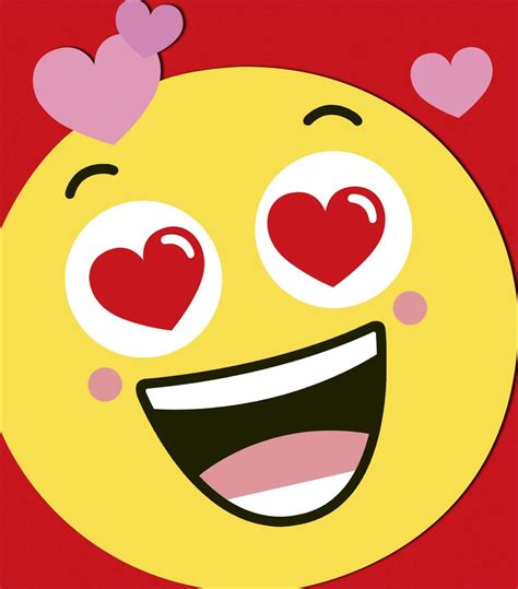 Love Emoji Valentines Day Greeting Card Cards