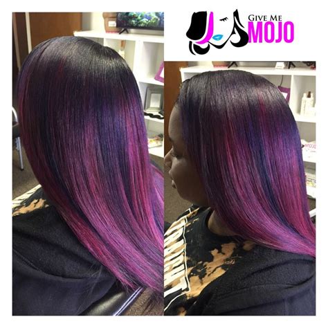 Color By Mojo Hair Inspiration This Ombré Sewin Was Colored To Match