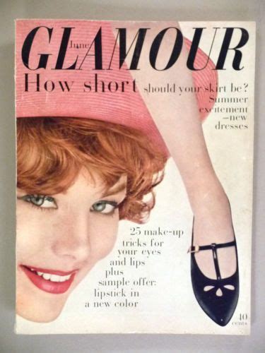 glamour magazine june 1958 glamour magazine glamour vintage magazines