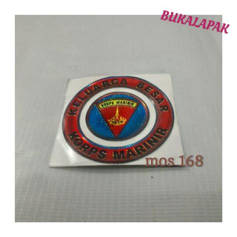 Jual Dijual Emblem Sticker Stiker Timbul 3D Logo Korps Marinir Pipa