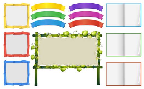 Different Frame And Banners Templates 353057 Vector Art At Vecteezy