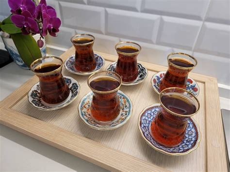 Turkish Tea Cup Set Turkish Tea Glass Tea Cup Set Tea Glass Etsy