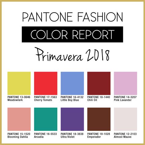 Fashion Work Alertadetendencia ¡colores Según Pantone Para El 2018