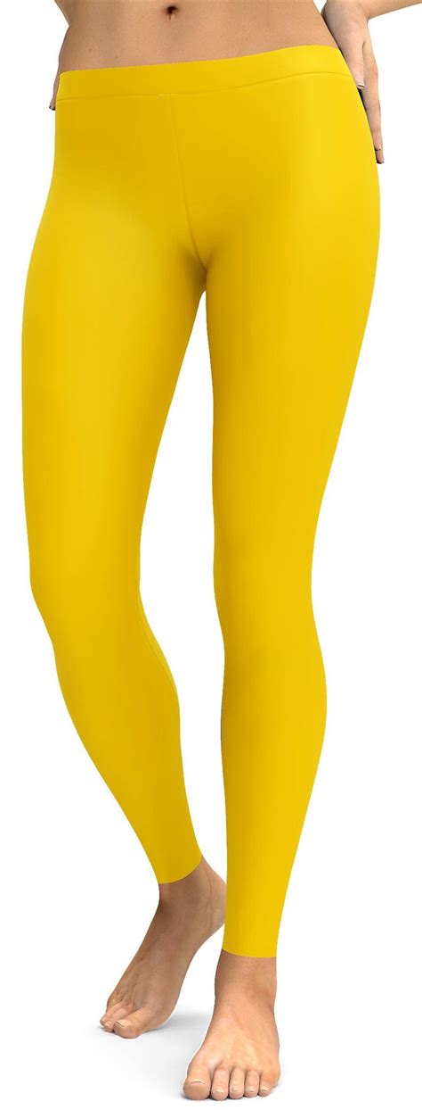 Solid Deep Yellow Leggings