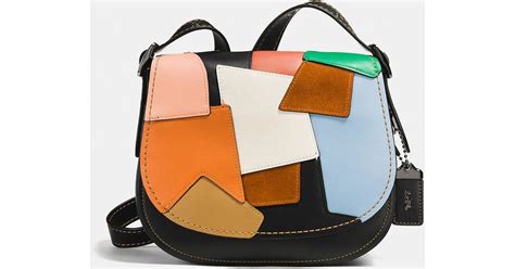 Coach Saddle Bag 23 In Patchwork Leather Lyst