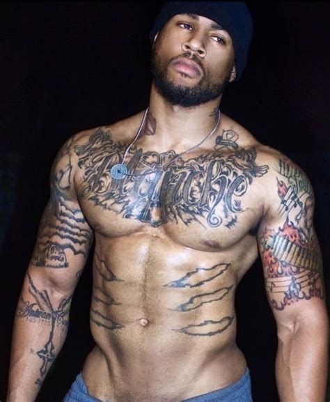 Black Men Beards Handsome Black Men Hot Tattoos Black Tattoos