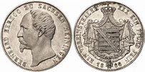 Moneda 1 Thaler Ducado de Sajonia-Meiningen (1680 - 1918) Plata 1861 ...