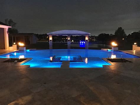 Swimming Pool Lighting And The Special Effect That Pools Take On At Night