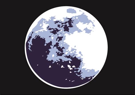 Moon Blue Moon Vector Graphic By Evand · Creative Fabrica