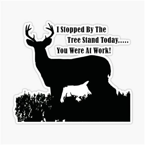 Funny Deer Hunting Sticker By Customts Redbubble