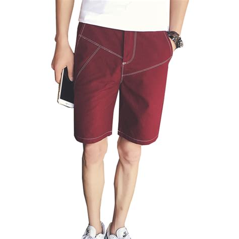 2017 Fashion Casual Shorts Summer Business Casual Shorts Men Solid