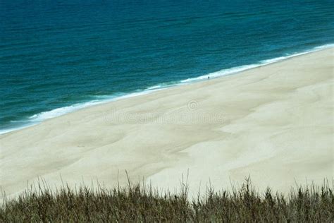 Deserted Beachsea Sand Shore Melancholic Ocean Minimal View Concept