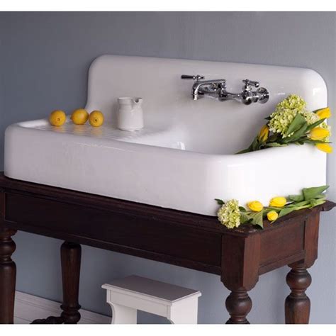This island loop, which first appeared in the uniform plumbing code in 1958, was later recognized in most other model plumbing codes, and has remained largely unmodified throughout the years. Cast Iron Whitney Farmhouse Drainboard Sink:Kitchen Sinks ...