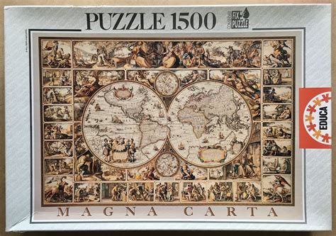 1500 Educa Magna Carta Nicolaus Vischerius Rare Puzzles