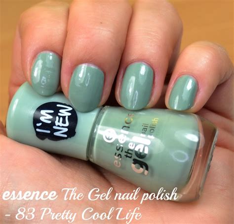 Essence The Gel Nail Polish 83 Pretty Cool Life Swatches And Review