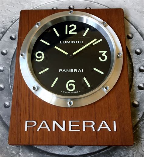 Fs Panerai Pam 255 Teak Wall Clock Bnib Op6677sw1190 Mywatchmart