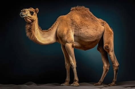 El Camello Dromedario Se Yergue Encarnando El Espíritu Del Desierto