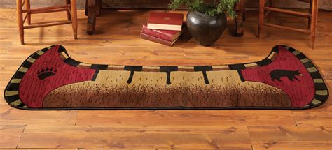 The warm colour and material is a nice break to the usually cold and sterile surroundings. Bear Rugs: Bear Canoe Rug|Black Forest Decor