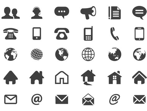 Contact Flat Icons Free Vector Free Icon Packs Ui Download