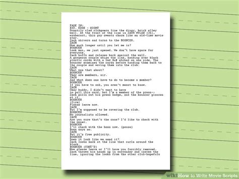 How To Write Movie Scripts With Examples Wikihow