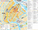 Touristischer Innenstadtplan von Amsterdam