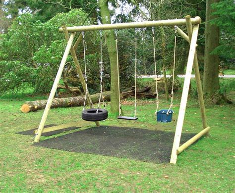 Triple Swing Frame Wooden Garden Products From Caledonia Play
