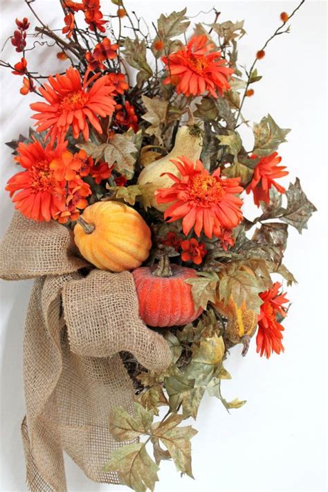 Colorful Gourds Fall Front Door Basket Free By Floralsfromhome 12600