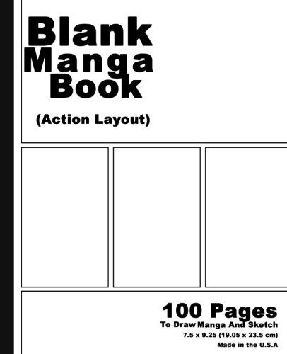 Buy Blank Manga Book White Cover75 X 925 100 Pages Manga Action