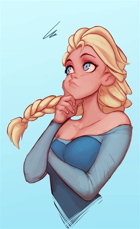 Elsa Frozen Frozen Disney Art